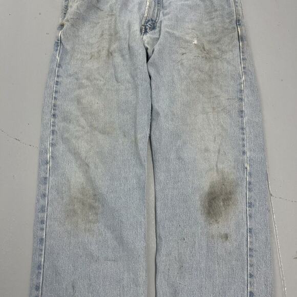 Vintage Y2k Levis's 505 Blue Regular Fit Jeans 32x32 - Picture 2 of 7